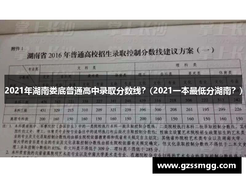 2021年湖南娄底普通高中录取分数线？(2021一本最低分湖南？)